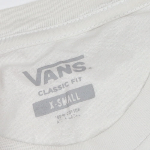 Vans Women's White Classic Fit Graphic T-Shirt XS