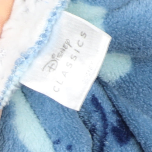 Disney Classics Women's Blue Fleece Hooded Stitch Robe One Size