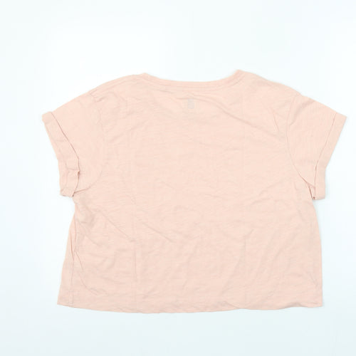 Jack Wills Womens Pink Basic Crew Neck Short Sleeve T-Shirt Size 12
