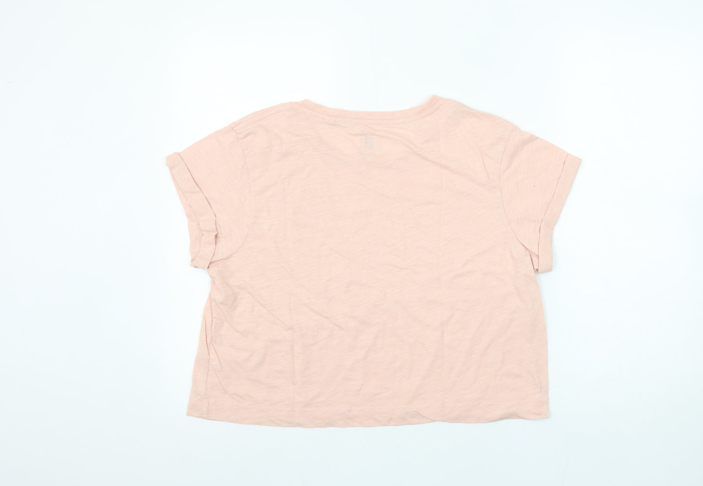 Jack Wills Womens Pink Basic Crew Neck Short Sleeve T-Shirt Size 12