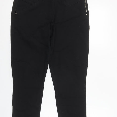 Wallis Womens Black Size 10 Slim Fit Stretch Jeggings