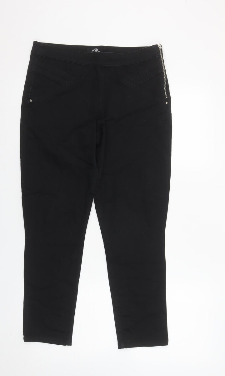 Wallis Womens Black Size 10 Slim Fit Stretch Jeggings