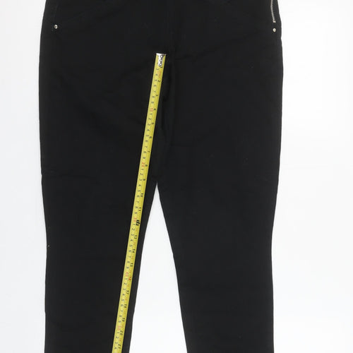 Wallis Womens Black Size 10 Slim Fit Stretch Jeggings