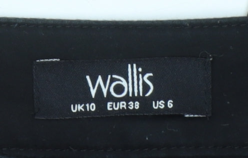 Wallis Womens Black Size 10 Slim Fit Stretch Jeggings