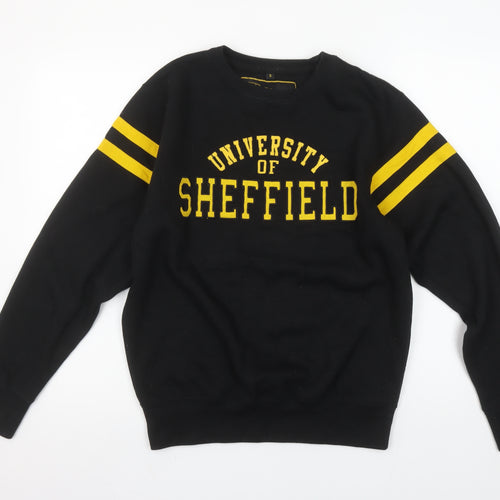 The University of Sheffield Black Yellow Womens S Sweatshirt