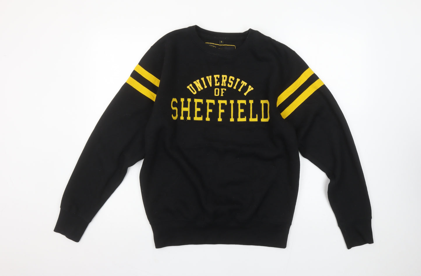 The University of Sheffield Black Yellow Womens S Sweatshirt