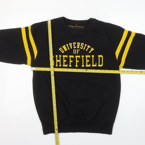 The University of Sheffield Black Yellow Womens S Sweatshirt
