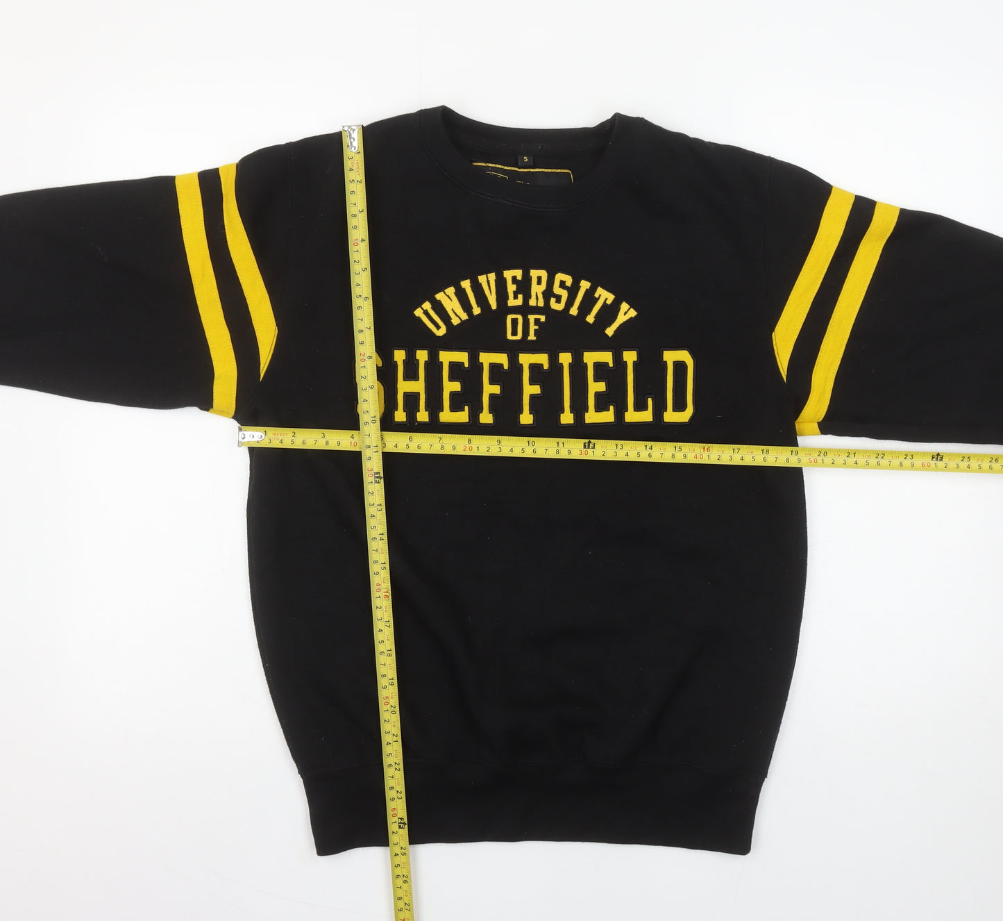 The University of Sheffield Black Yellow Womens S Sweatshirt
