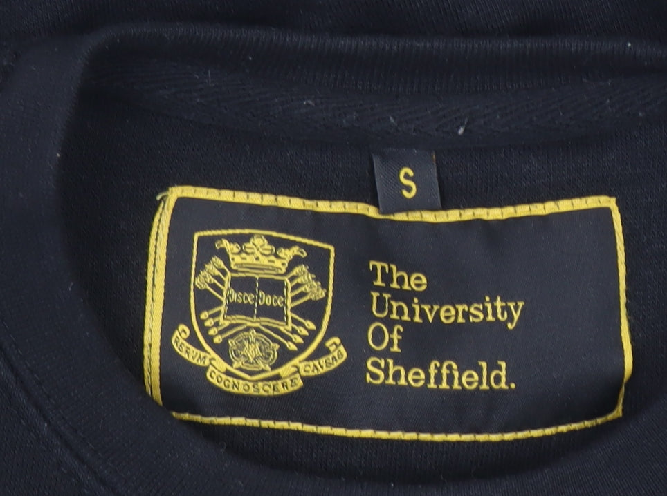 The University of Sheffield Black Yellow Womens S Sweatshirt