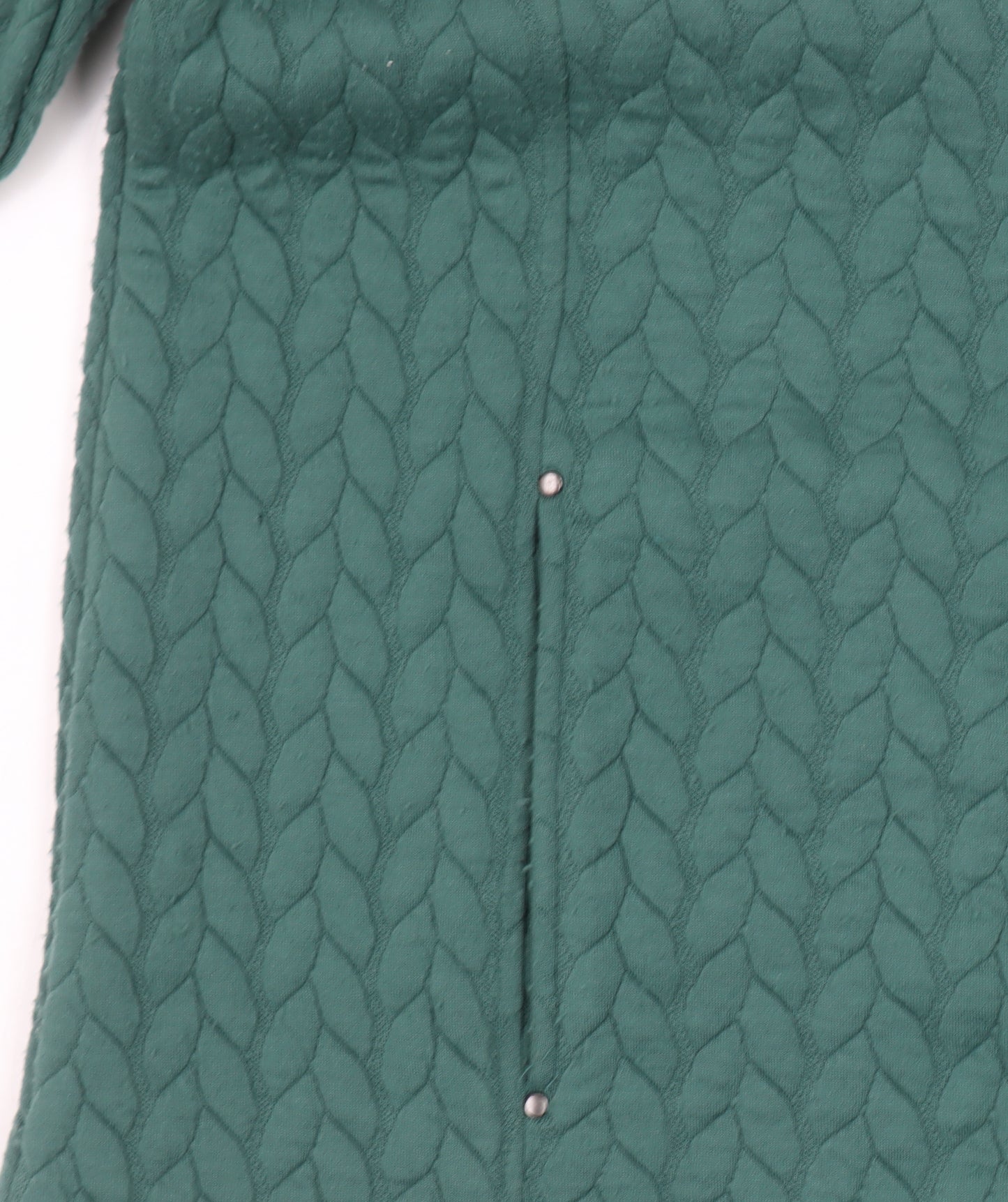 Honor Millburn Women Green Quilted Full Zip Sweatshirt Size 18