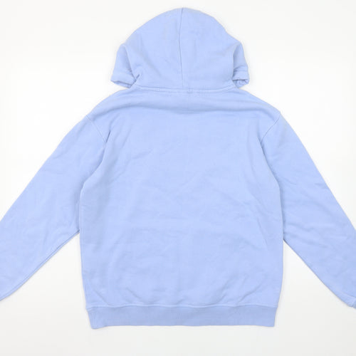 H&M Women Blue Pullover Hoodie XS Disney Mickey Cotton Blend
