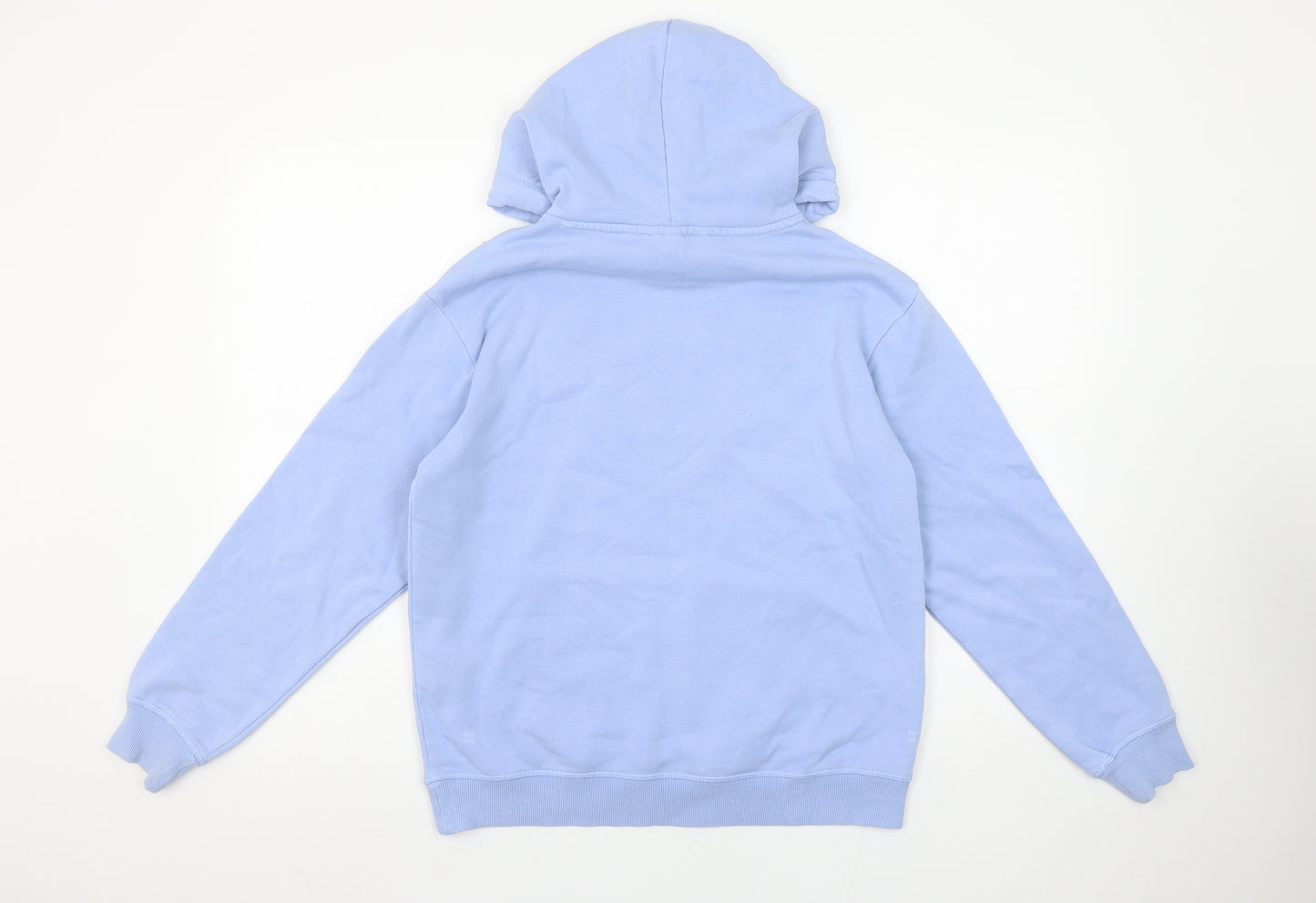 H&M Women Blue Pullover Hoodie XS Disney Mickey Cotton Blend