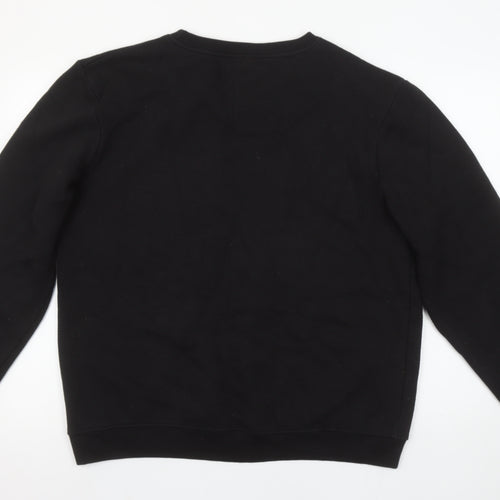 Neon Sheep Women’s Black Pullover Sweatshirt Size L with Pink C Logo