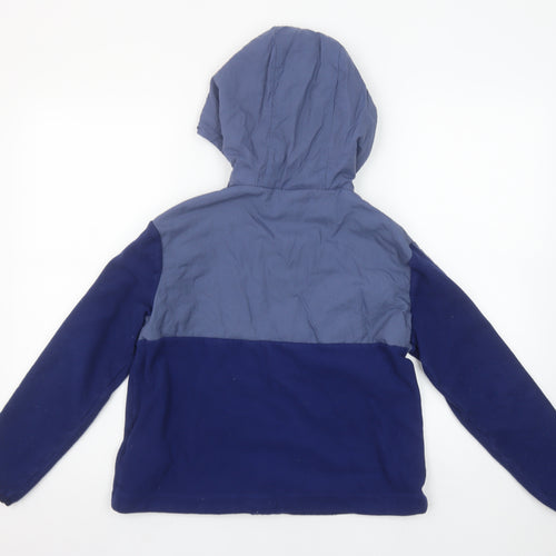 Nike Boys Blue Dri-FIT Hooded Full Zip Jacket Size L 146-156cm