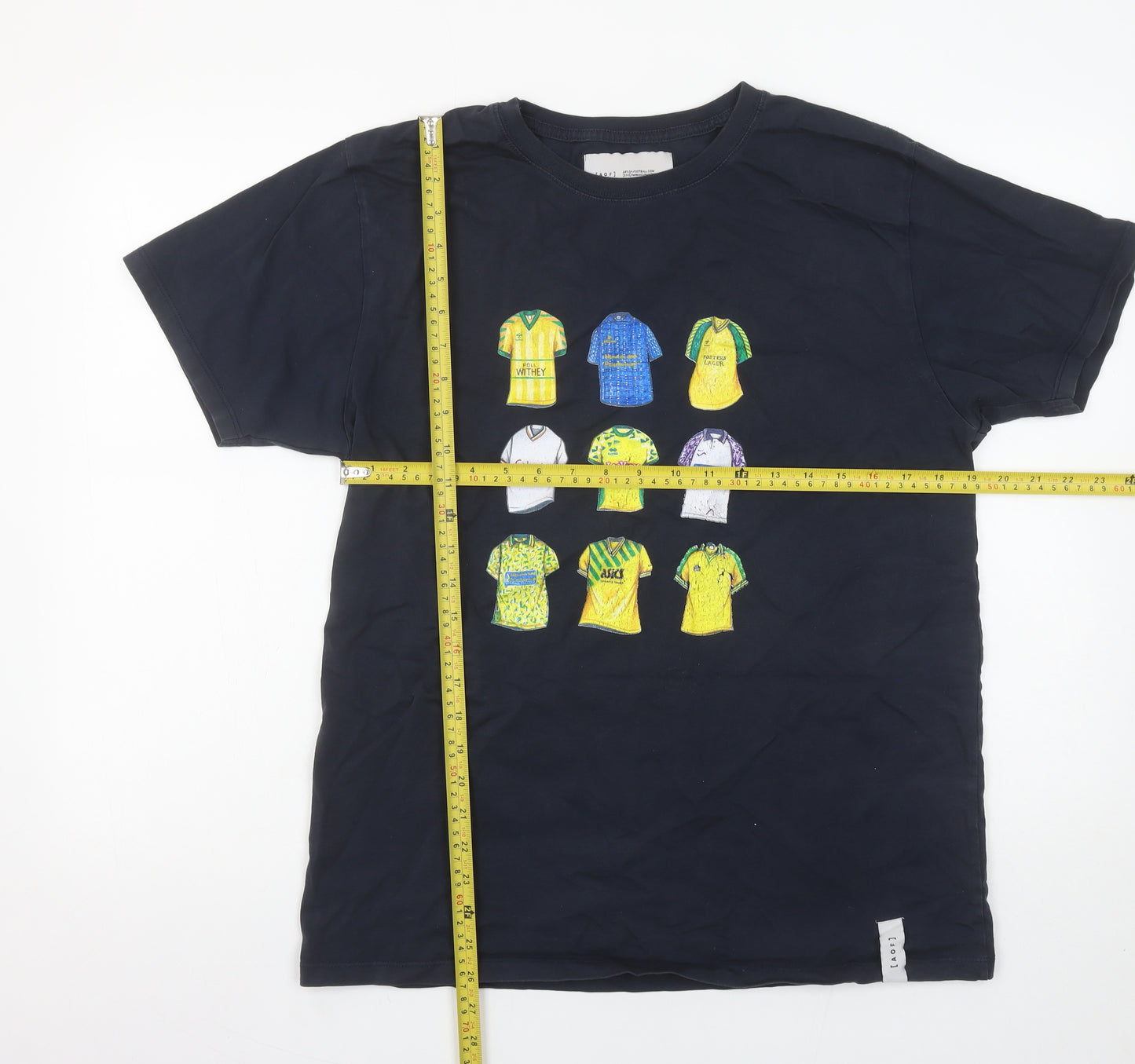 Art of Football Men’s Black L Graphic Sports Cotton T-Shirt