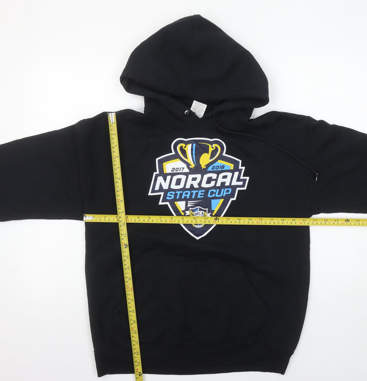 Jerzees Men's Black Pullover Hoodie M NorCal State Cup Graphic