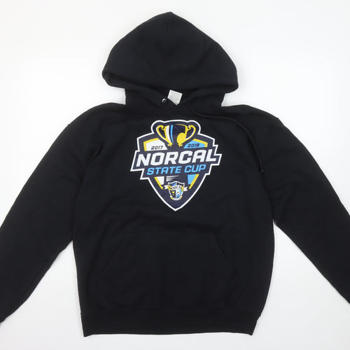 Jerzees Men's Black Pullover Hoodie M NorCal State Cup Graphic