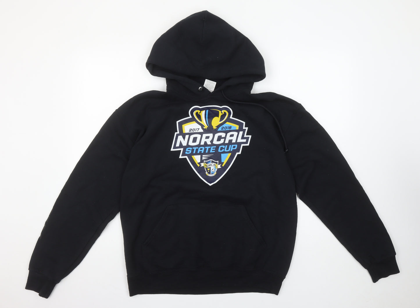 Jerzees Men's Black Pullover Hoodie M NorCal State Cup Graphic
