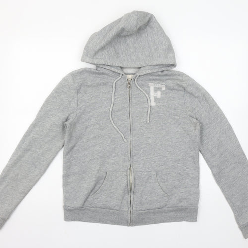 Abercrombie & Fitch Womens Grey Full Zip Hoodie M