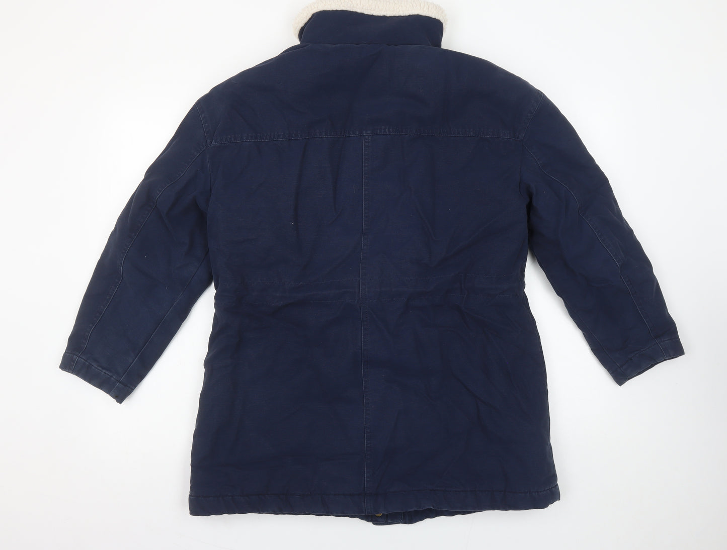 Marks and Spencer Per Una Women’s Blue Hooded Parka Coat Size 10