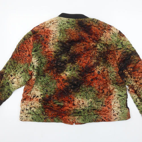 Gerard Women Multicoloured Size 22 Long Sleeve Zip Blouse