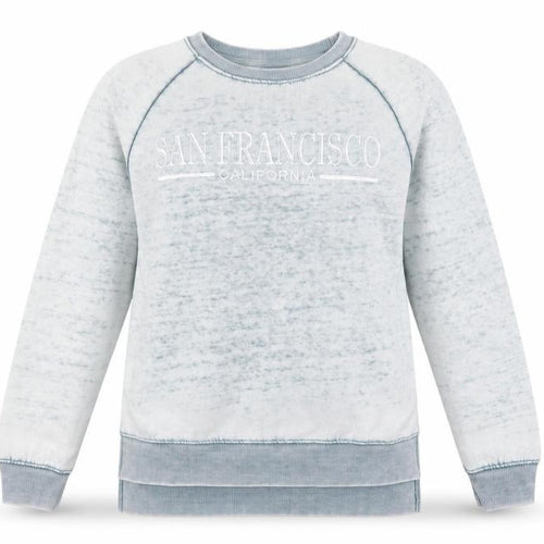 Liquid Energy Women’s Blue Long Sleeve San Francisco Sweatshirt Size S