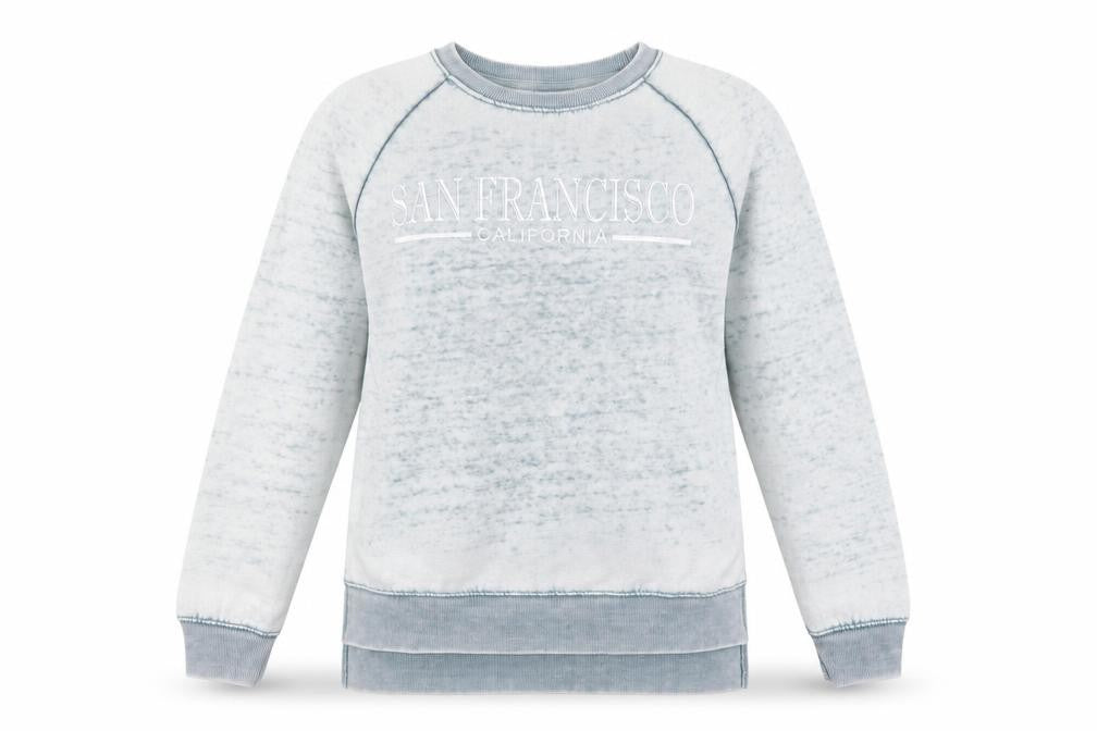 Liquid Energy Women’s Blue Long Sleeve San Francisco Sweatshirt Size S