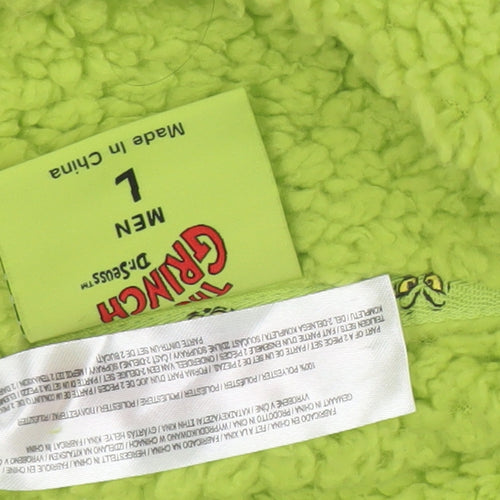 The Grinch Women's Green Fleece Long Sleeve Pyjama Set L