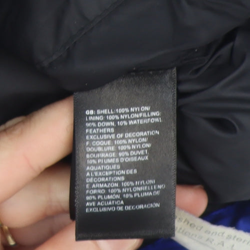 The North Face Mens Blue Small Puffer Down Jacket Winter Outdoor