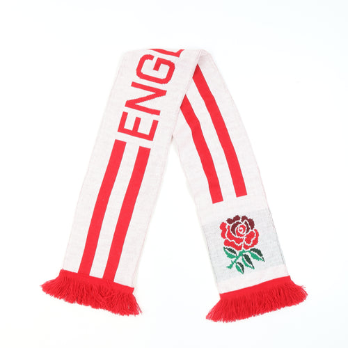Canterbury Men's Red & White England Rugby Acrylic Scarf