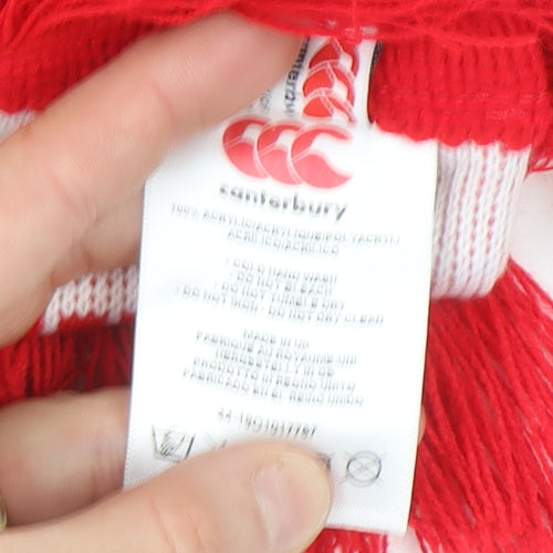Canterbury Men's Red & White England Rugby Acrylic Scarf