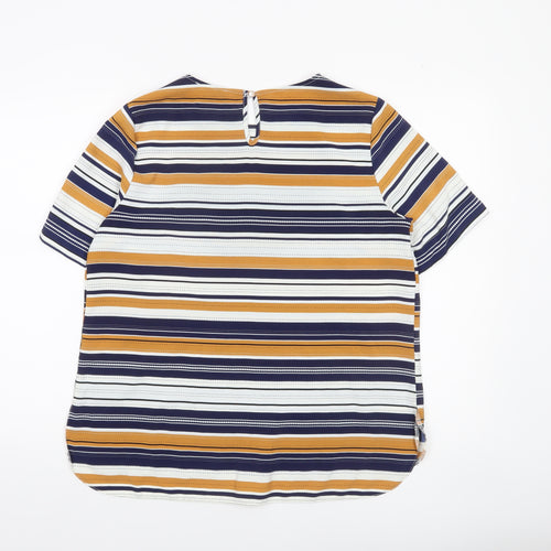 Primark Women’s Multicoloured Striped Jersey T-Shirt Size 14