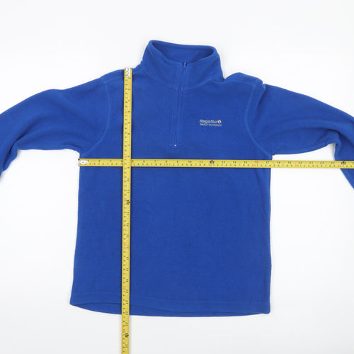 Regatta Boys Blue Fleece Pullover Sweatshirt 14 Years 1/4 Zip Outdoor