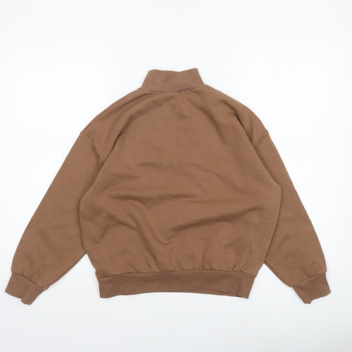 Destination Girls Brown Graphic High Neck Pullover Sweatshirt 9-10 Years