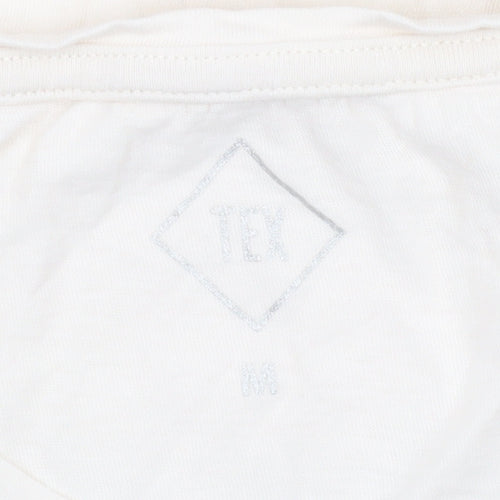 TEX Women's Ivory 'Ciao Bella!' Cotton T-Shirt Medium