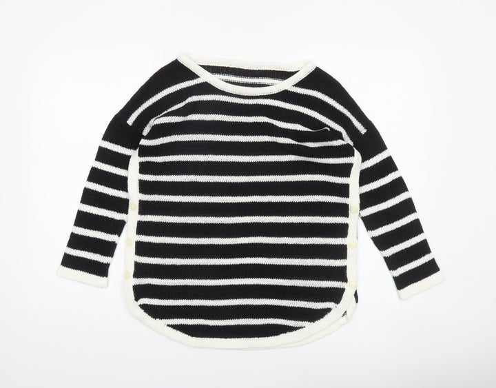 Next Women’s Black & White Striped Knit Jumper Size 10