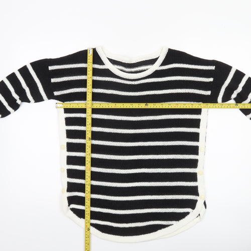 Next Women’s Black & White Striped Knit Jumper Size 10