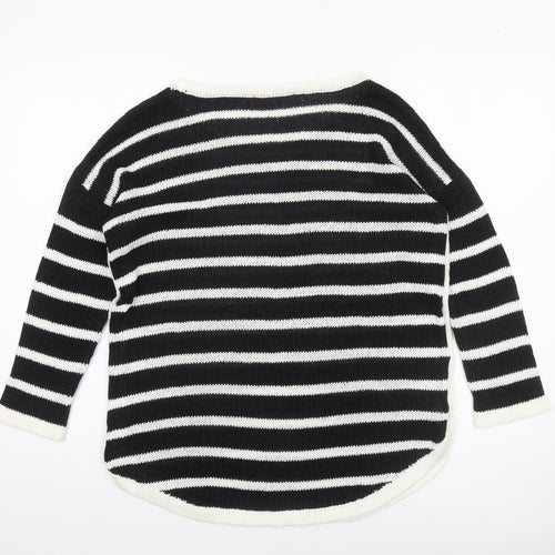 Next Women’s Black & White Striped Knit Jumper Size 10