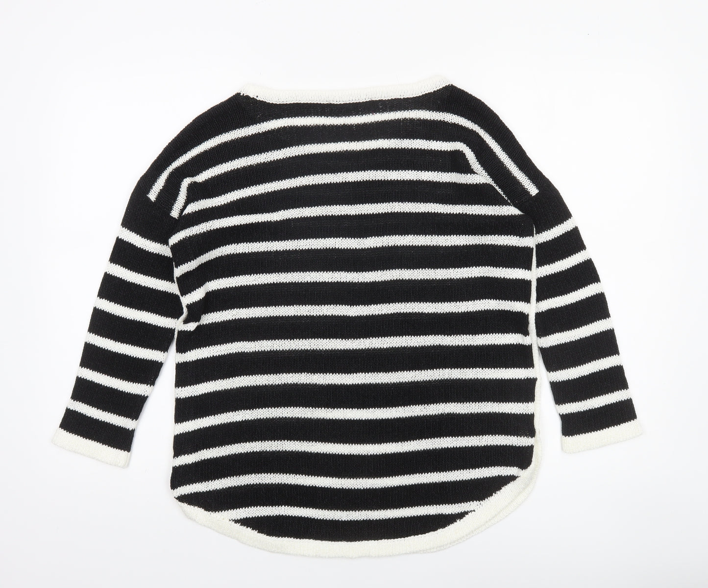 Next Women’s Black & White Striped Knit Jumper Size 10
