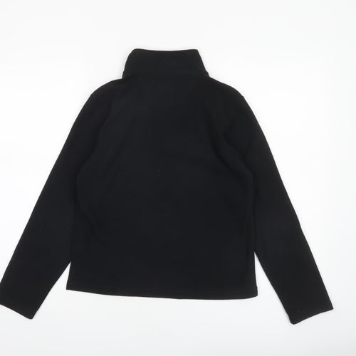 Peter Storm Boys Black Fleece 1/4 Zip Sweatshirt 11-12 Years Outdoor Wear