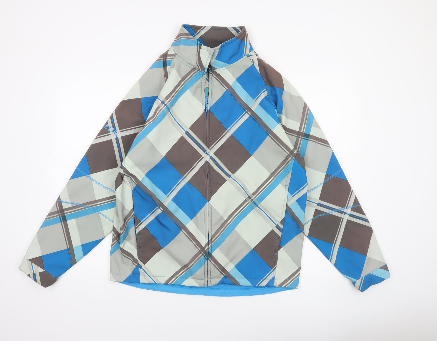 Team Sales Ltd Men's Blue Argyle Softshell Jacket Size M Windproof