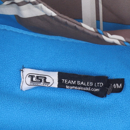 Team Sales Ltd Men's Blue Argyle Softshell Jacket Size M Windproof