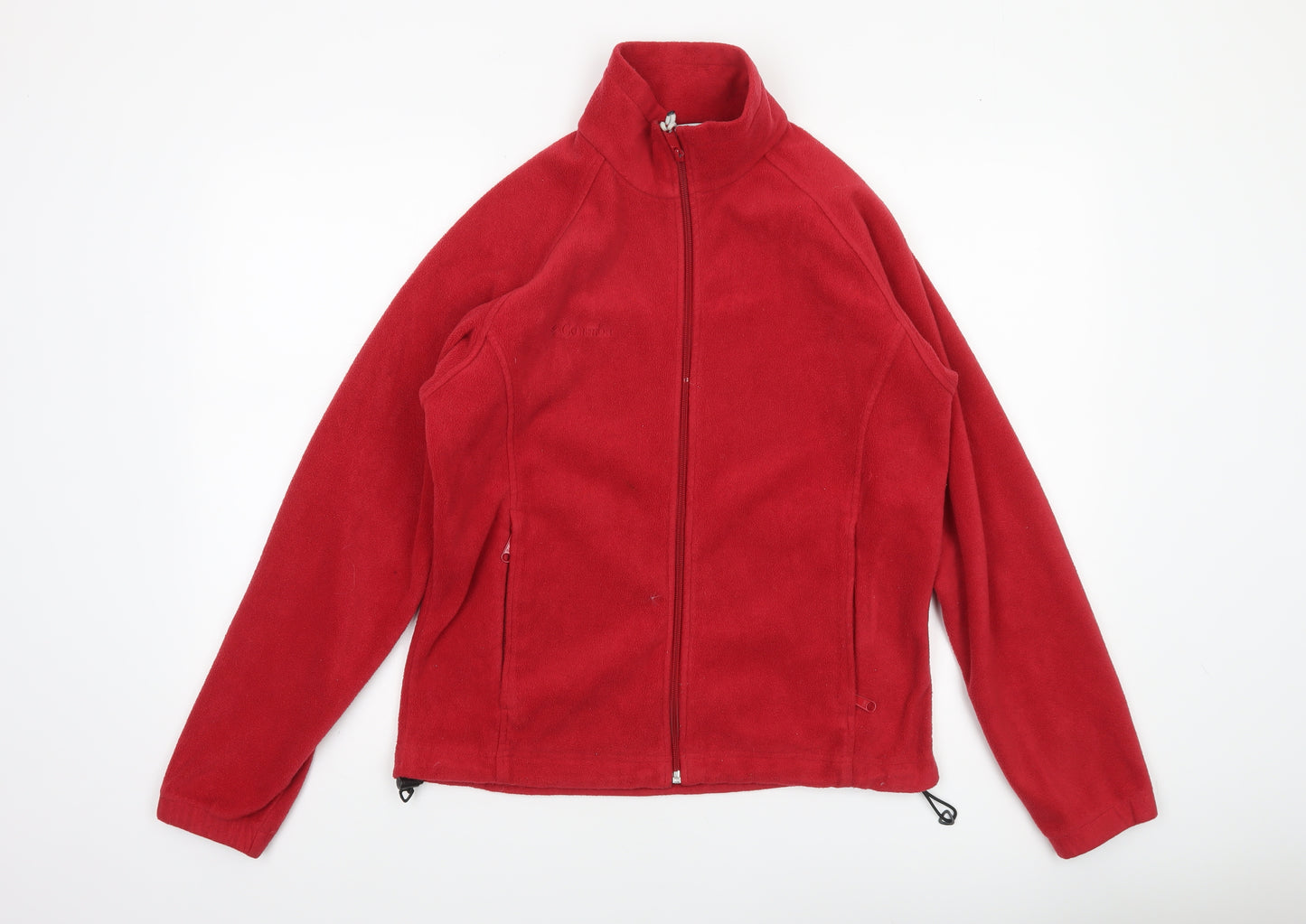 Columbia Unisex Red Fleece Zip Jacket Medium Lightweight Outdoor