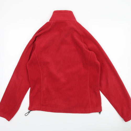 Columbia Unisex Red Fleece Zip Jacket Medium Lightweight Outdoor