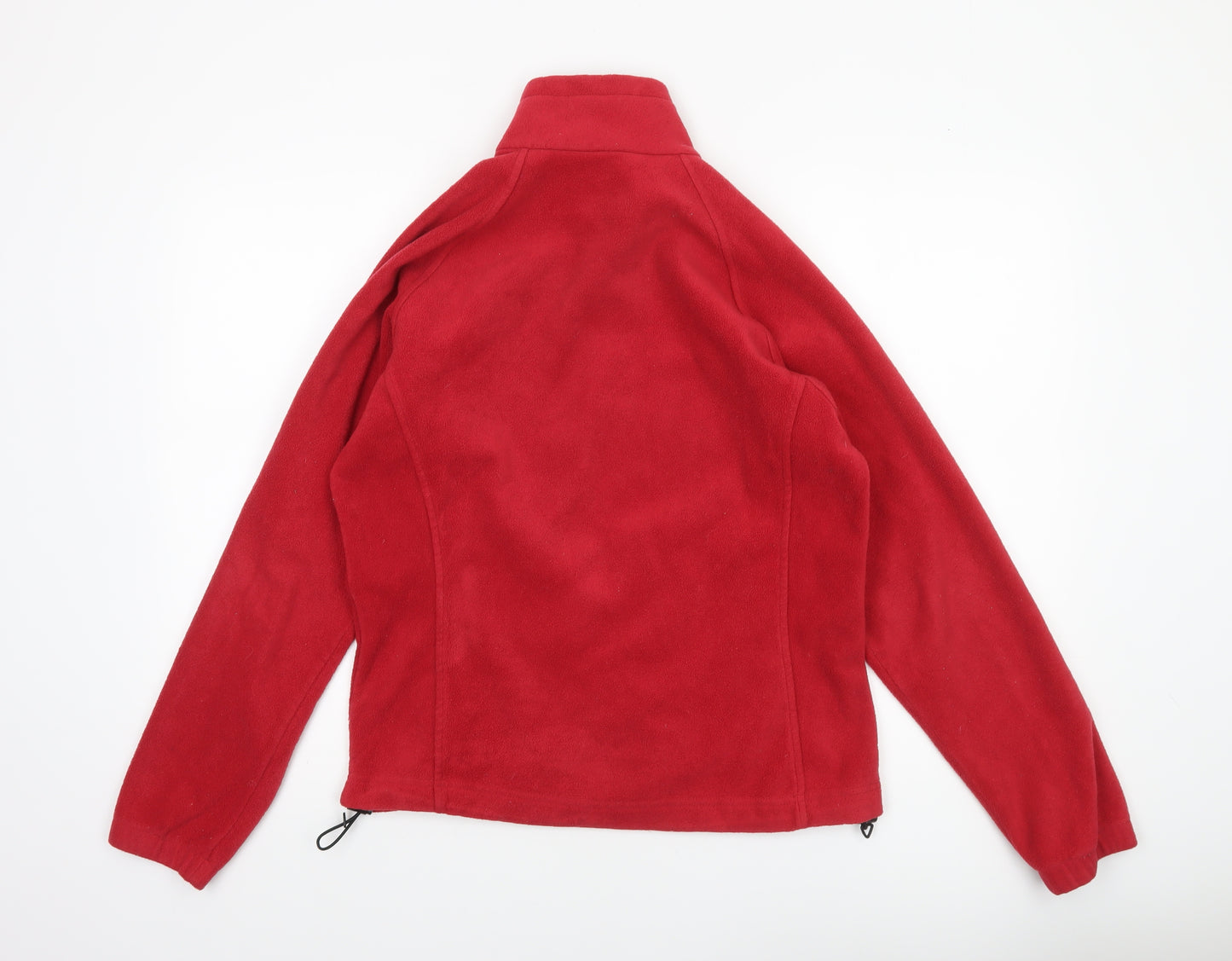 Columbia Unisex Red Fleece Zip Jacket Medium Lightweight Outdoor