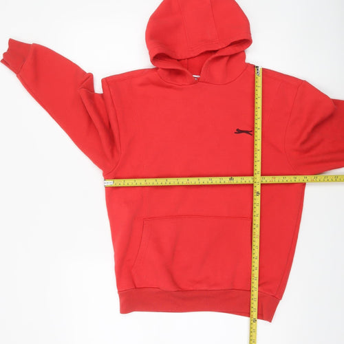 Slazenger Boys Red Pullover Hoodie 13 Years Medium Sportswear