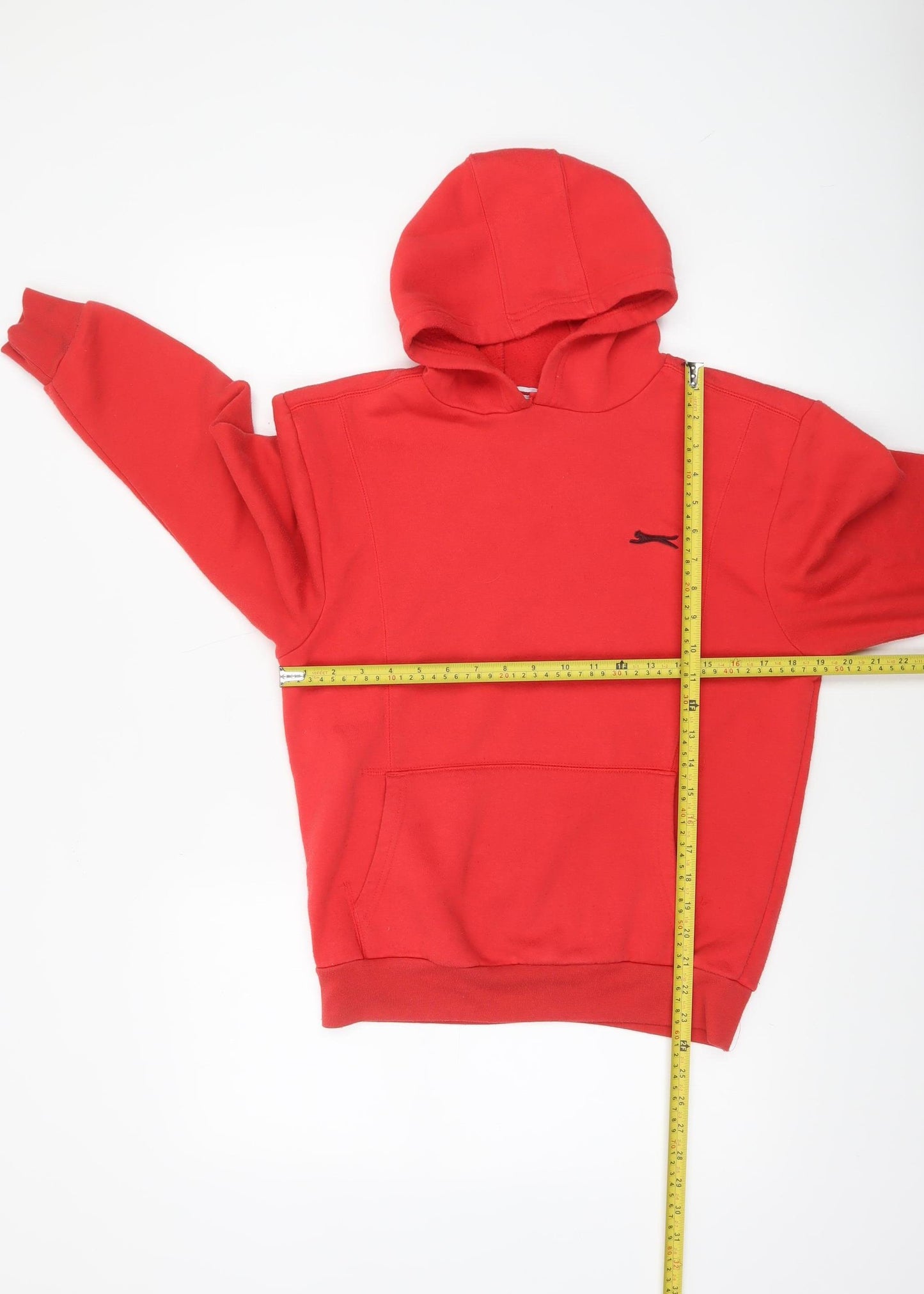Slazenger Boys Red Pullover Hoodie 13 Years Medium Sportswear