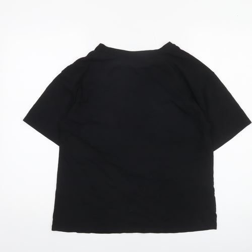 Disney Womens Black Minnie Mouse Christmas T-Shirt Size S