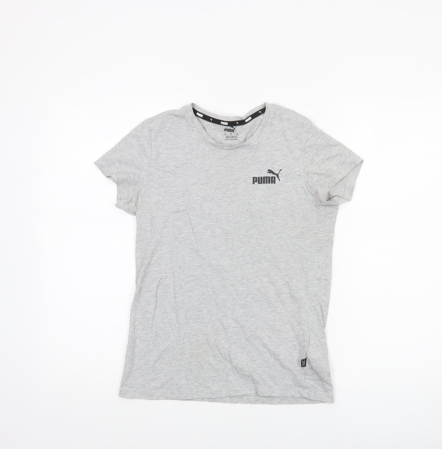 Puma Women's Grey XS Classic Crew Neck Short Sleeve T-Shirt
