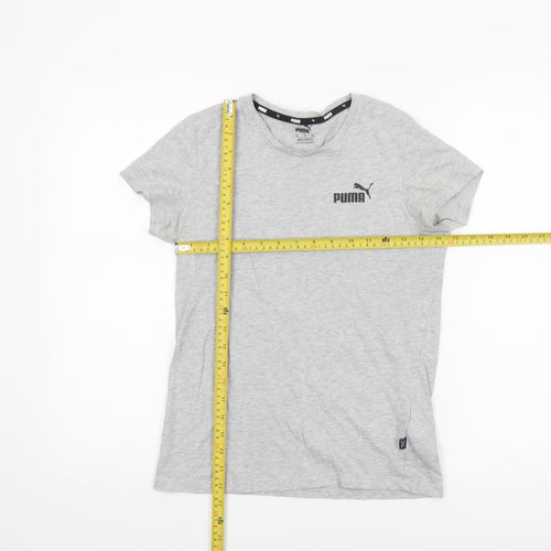 Puma Women's Grey XS Classic Crew Neck Short Sleeve T-Shirt